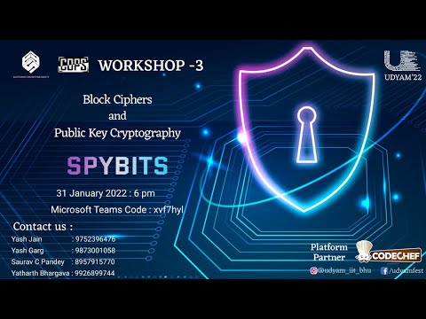 Block Ciphers and Public Key Cryptography || Workshop - 3