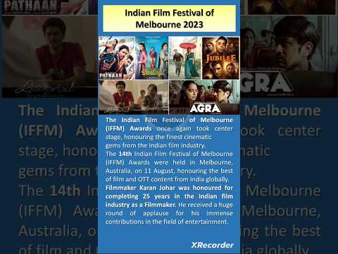 Indian Film Festival of Melbourne 2023 #shorts #shortsfeed #awards