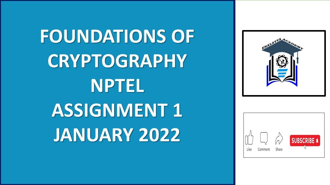 Master Cryptography Foundations: NPTEL Week 1 Assignment Guide 📚