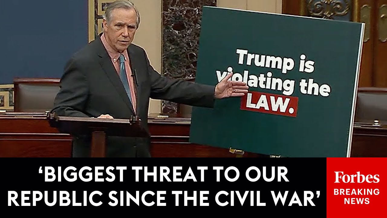 Jeff Merkley Delivers Epic Senate Floor Speech Decrying 'Authoritarian President' Trump | Part 1