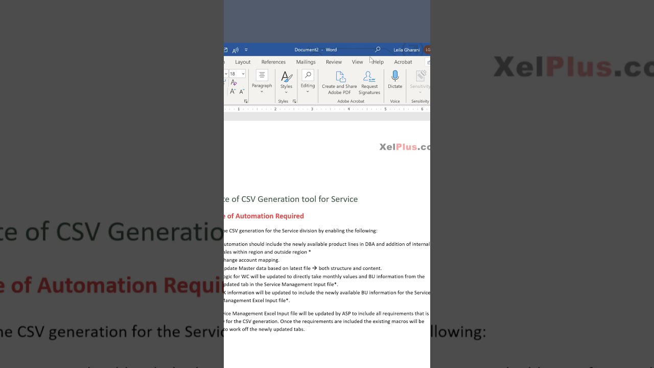 Create a Table of Contents in Word 📄