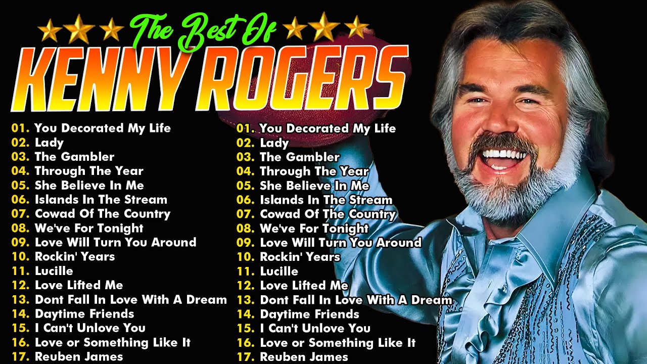 Kenny Rogers' Best Country Songs with Lyrics 🎶