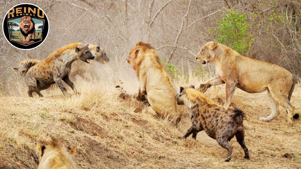 Leones y Hienas: La Guerra por la Supervivencia 🦁🦝