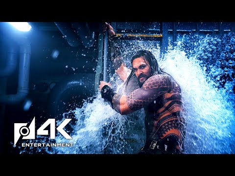 Aquaman (2018): Aquaman vs Manta Submarine Fight IMAX