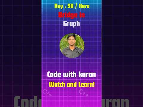 Bridge in Graph Explained | Must-Know Concept for DSA | Graph Theory Made Easy!#shorts #ytshorts#dsa