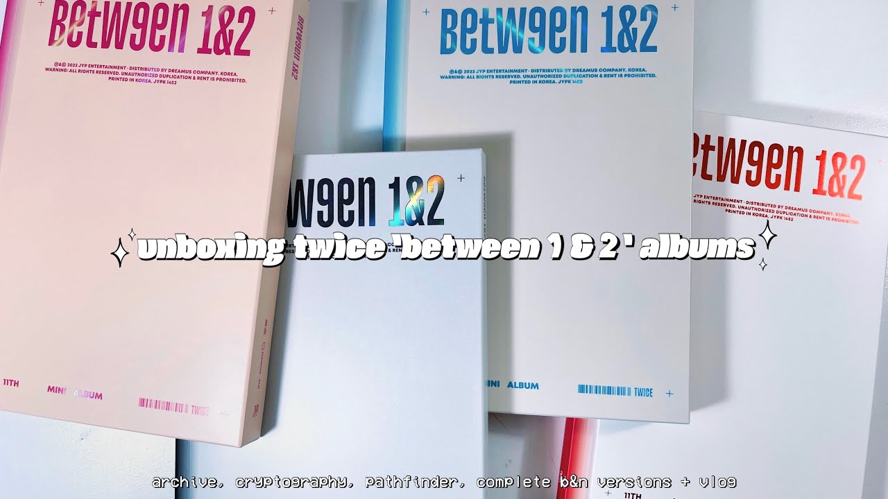 unboxing twice "between 1&2" albums + shopping vlog ❦ all four barnes & noble exclusive versions !