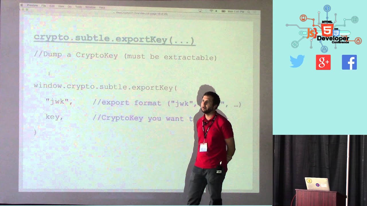 HTML5DevConf: Daniel Roesler on WebCryptoAPI 🔒