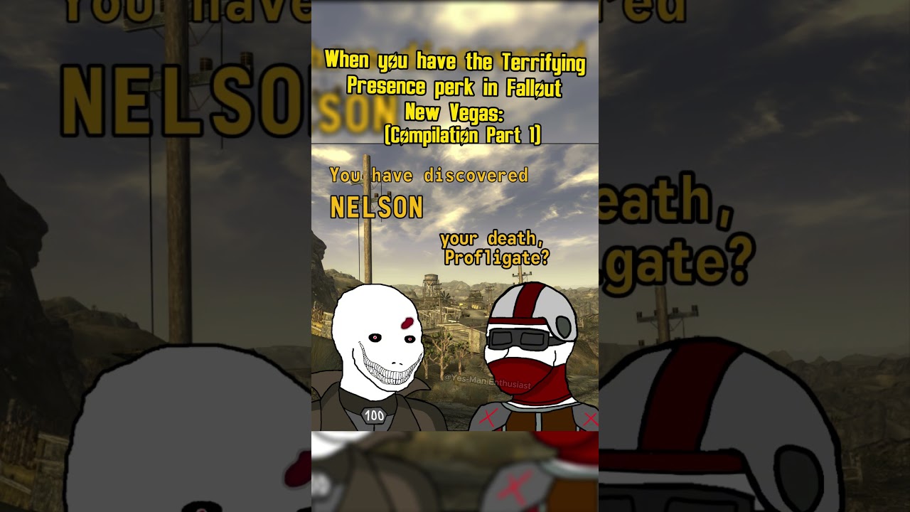 Fallout New Vegas: Terrifying Presence Perk 😱