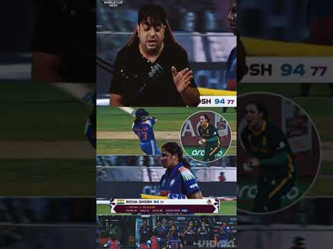 Richa Ghosh one of the best finisher in women's cricket team #viralvideo #cricket
