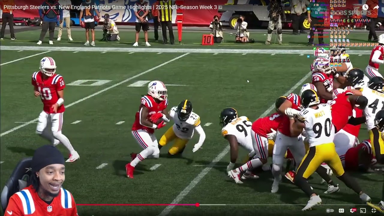FlightReacts To Steelers vs. New England Patriots Game Highlights | 2025 NFL Season Week 3!