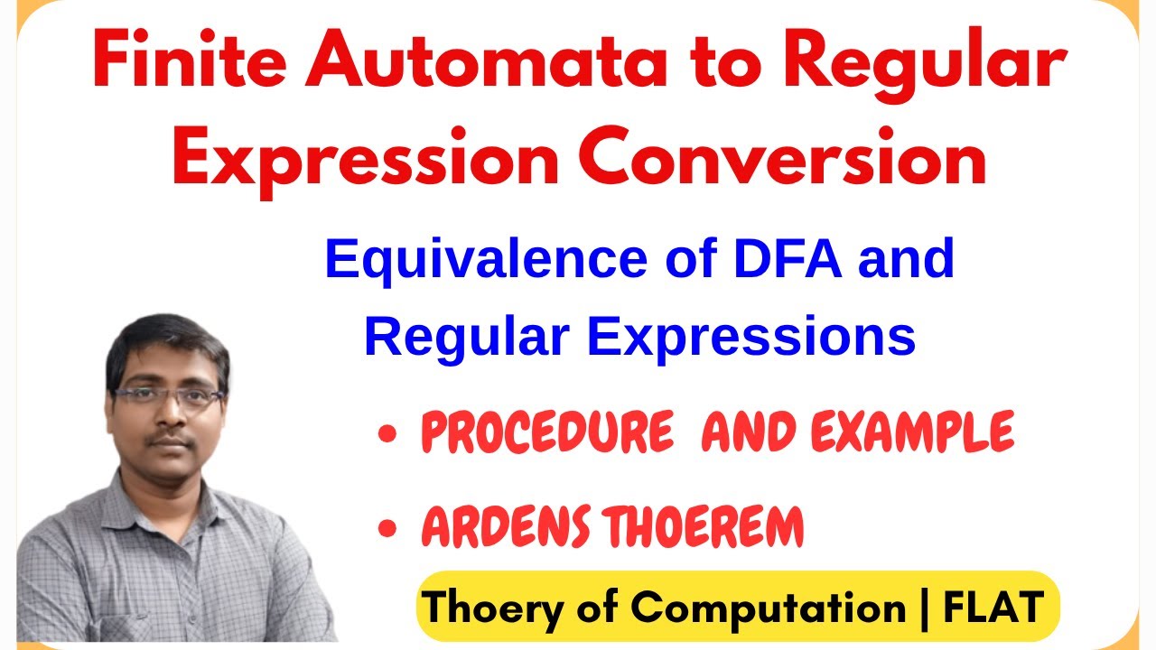 DFA & Regular Expressions Equivalence | Ardens Theorem