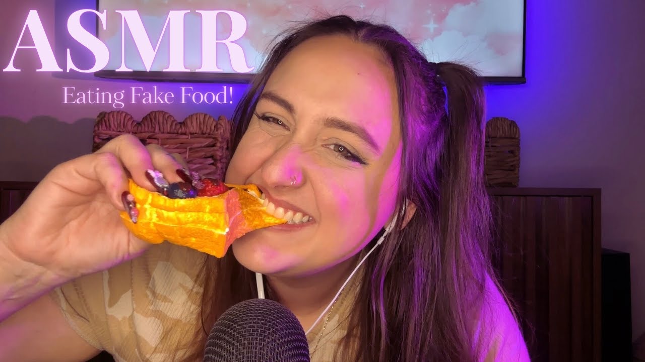 Chewing Fake Food | 40 Min ASMR Mouth Sounds 🍽️