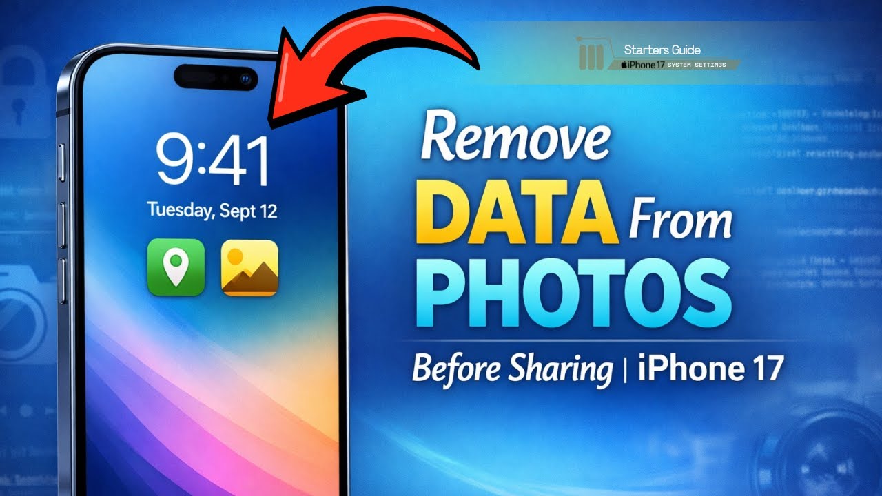 Remove Photo Metadata on iPhone 17 📸