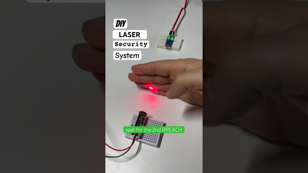 DIY Laser Smart Home Security with Arduino π