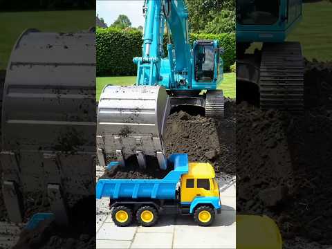 Alat Berat Excavator 🚜 Angkut Pasir ke Mobil Dam Truk Mainan! 🚛 Eps 3 #tomica #vfx
