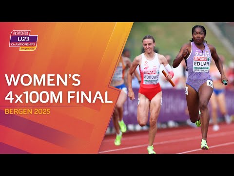 CHAMPIONSHIP record! 🔥 Women’s 4x100m replay | Bergen 2025
