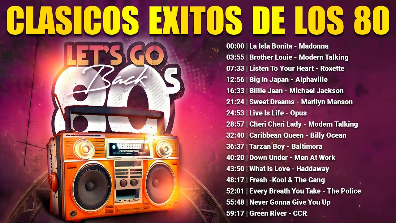 Top 100 Clásicos de los 80 y 90 🎶