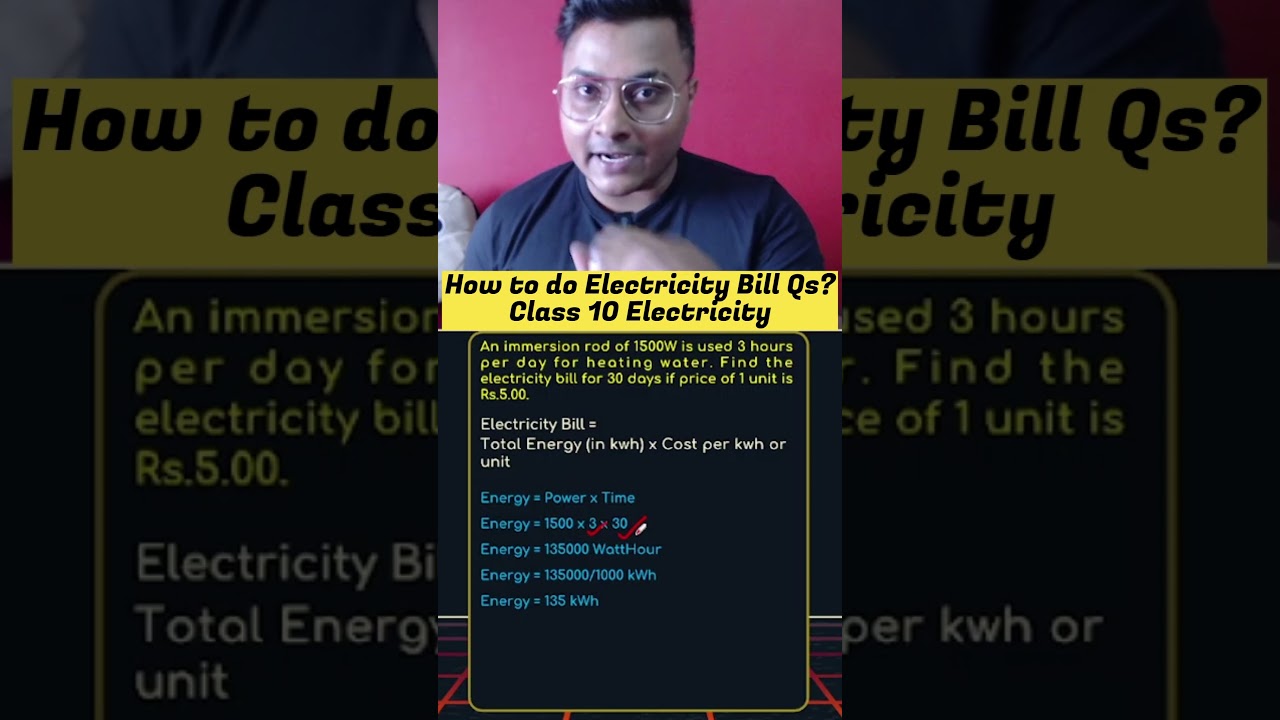 How to do Electricity Bill Qs from Electricity Class 10! #abhisheksirvedantu #electricityclass10