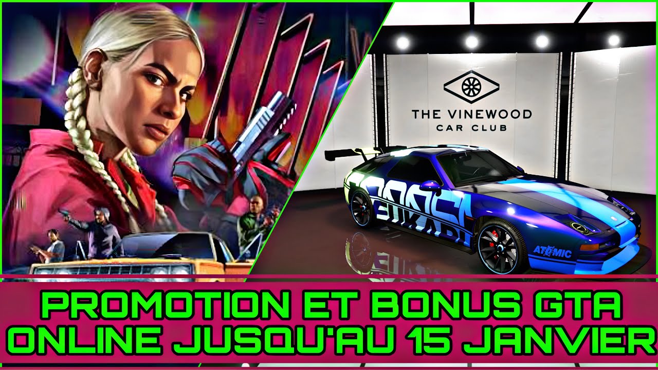 GTA Online Promo: Bonus Vente & Courses x4 jusqu'au 15/01 🚗