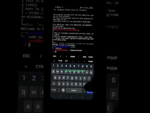 Install and use Kali Linux on Android π±