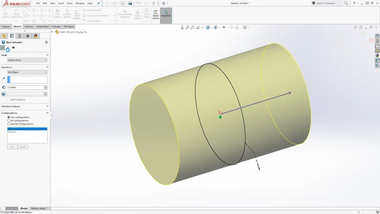 SolidWorks Tutorial to Learn How to Create Part Configurations