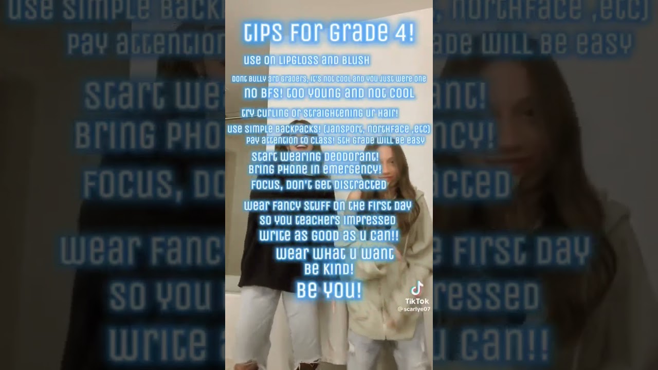 tips for grade 4! hope this helped!