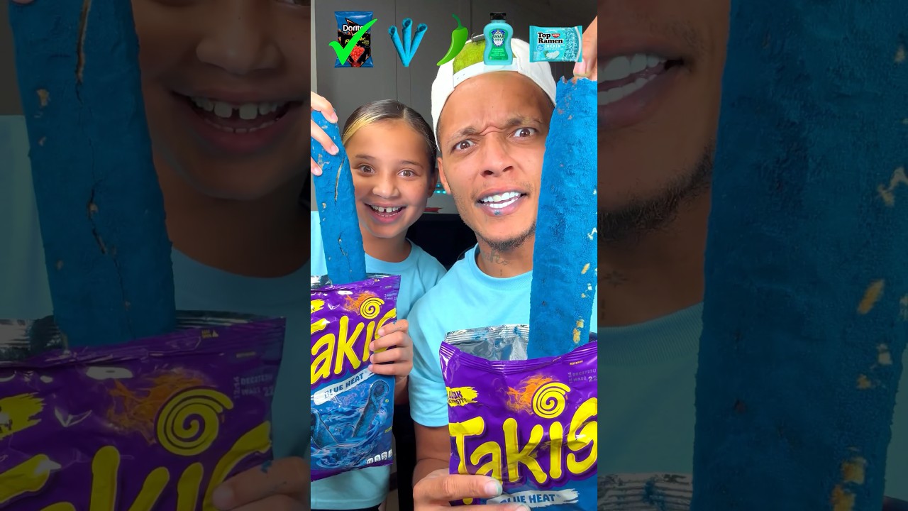 Can You Handle the Ultimate Giant Blue Food Challenge? 🍽️