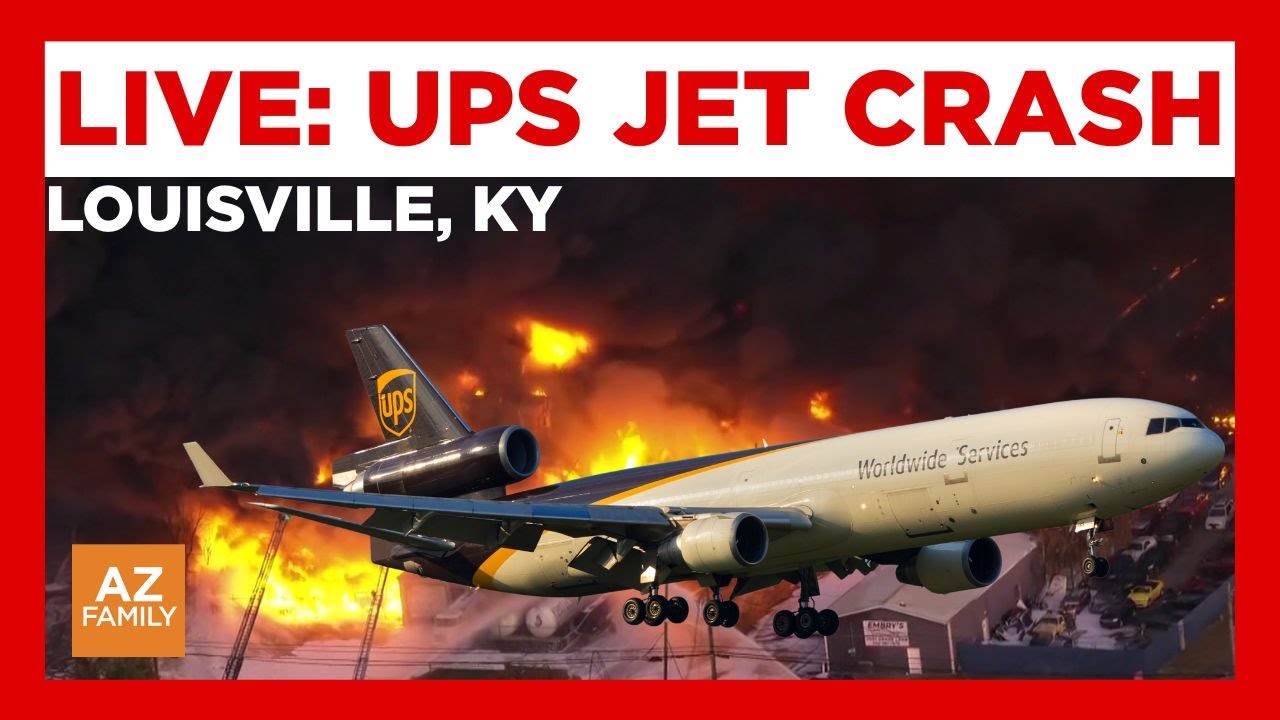 Live: UPS MD-11 Cargo Jet Crashes Near Louisville ✈️
