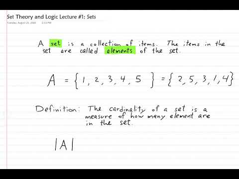 Sets Theory and Logic Lecture 1 Sets