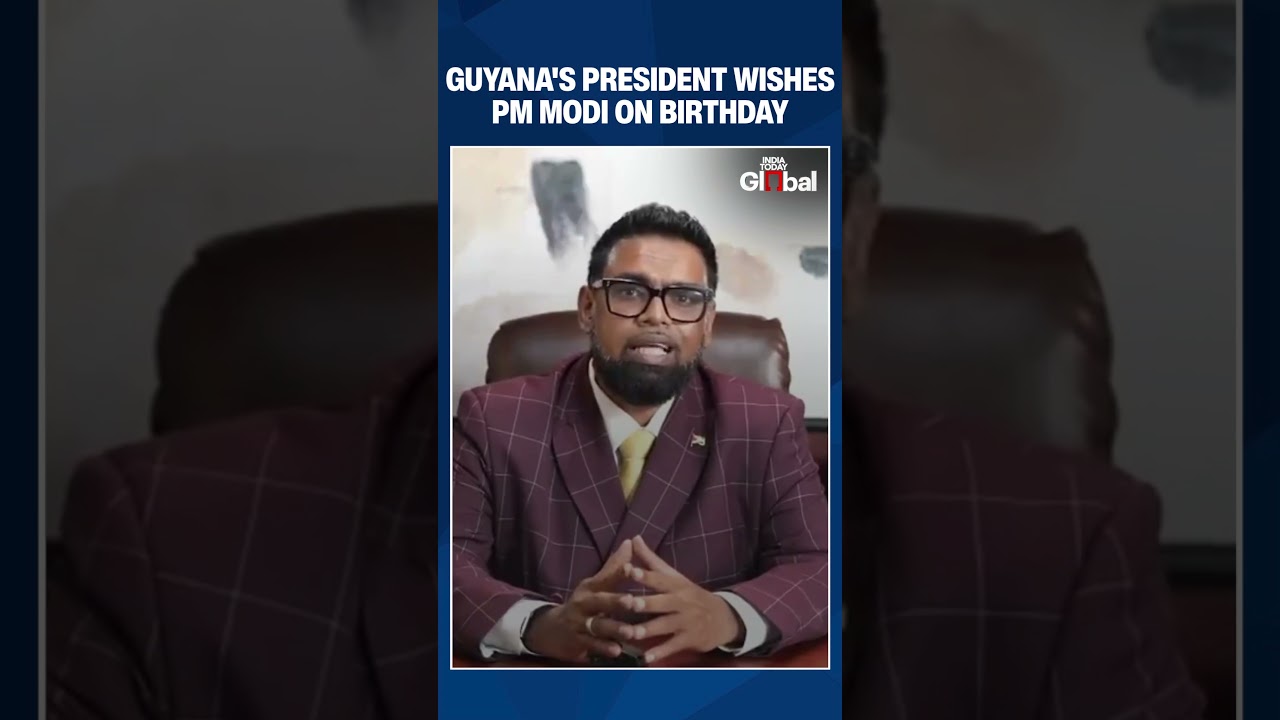 Guyana President Irfaan Ali Celebrates PM Modi’s 75th Birthday 🎉