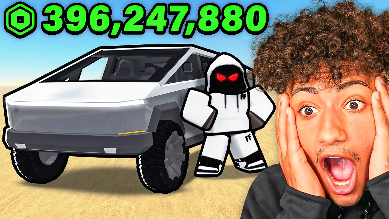 Spending $8,104,172 On The NEW CYBER TRUCK In Roblox Dusty Trip
