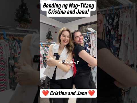 OMG! BONDING NG MAG-TITANG CRISTINA GONZALES AT JANA BERENGUER!❤️ #cristinagonzales #shorts