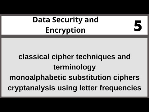 Classical Encryption Techniques|Data Security and Encryption in Hindi Urdu CSE348 LECTURE 05