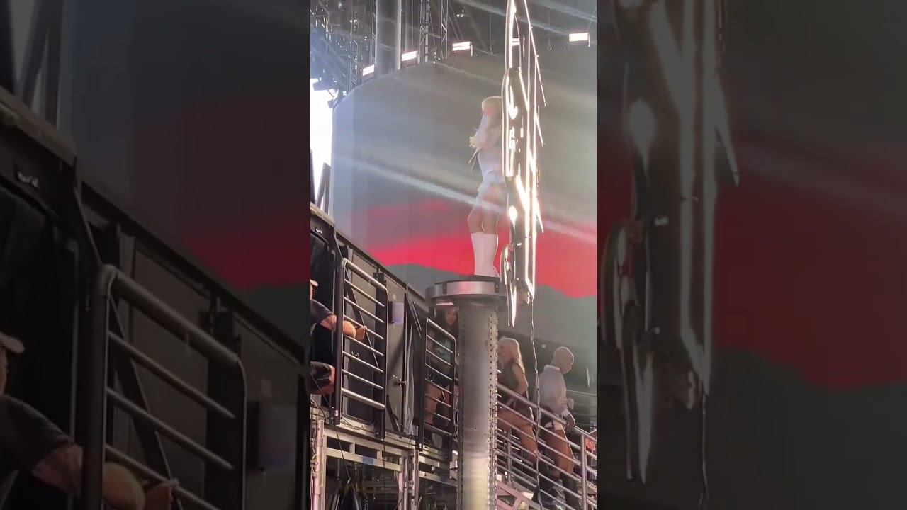 Backstage view of Sabrina Carpenter making her entrance to the Coachella main stage (Weekend 2).