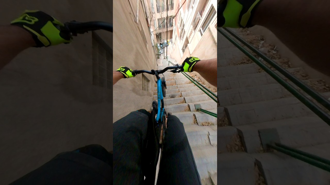 Epic Urban Freeride: Conquering Stairs & Drops! 🚵‍♂️