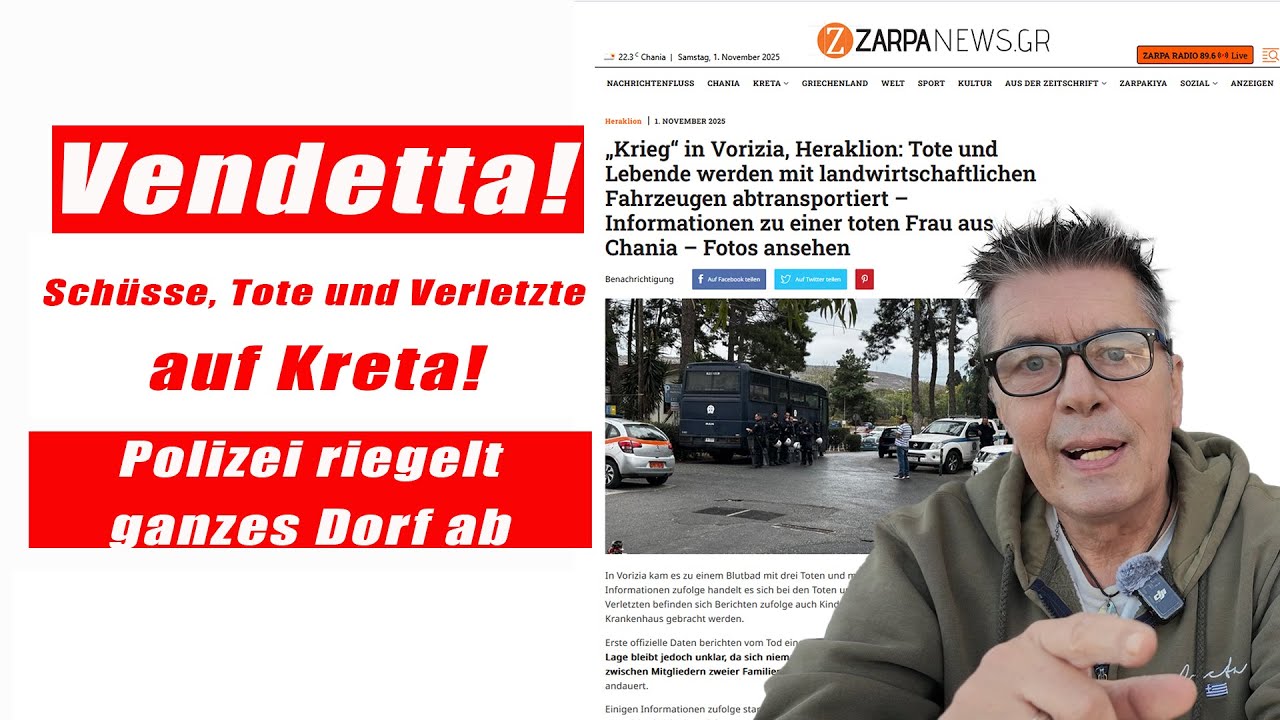 Schock auf Kreta: Schüsse, Tote und Verletzte – Aktuelle Lage 2025 ⚠️