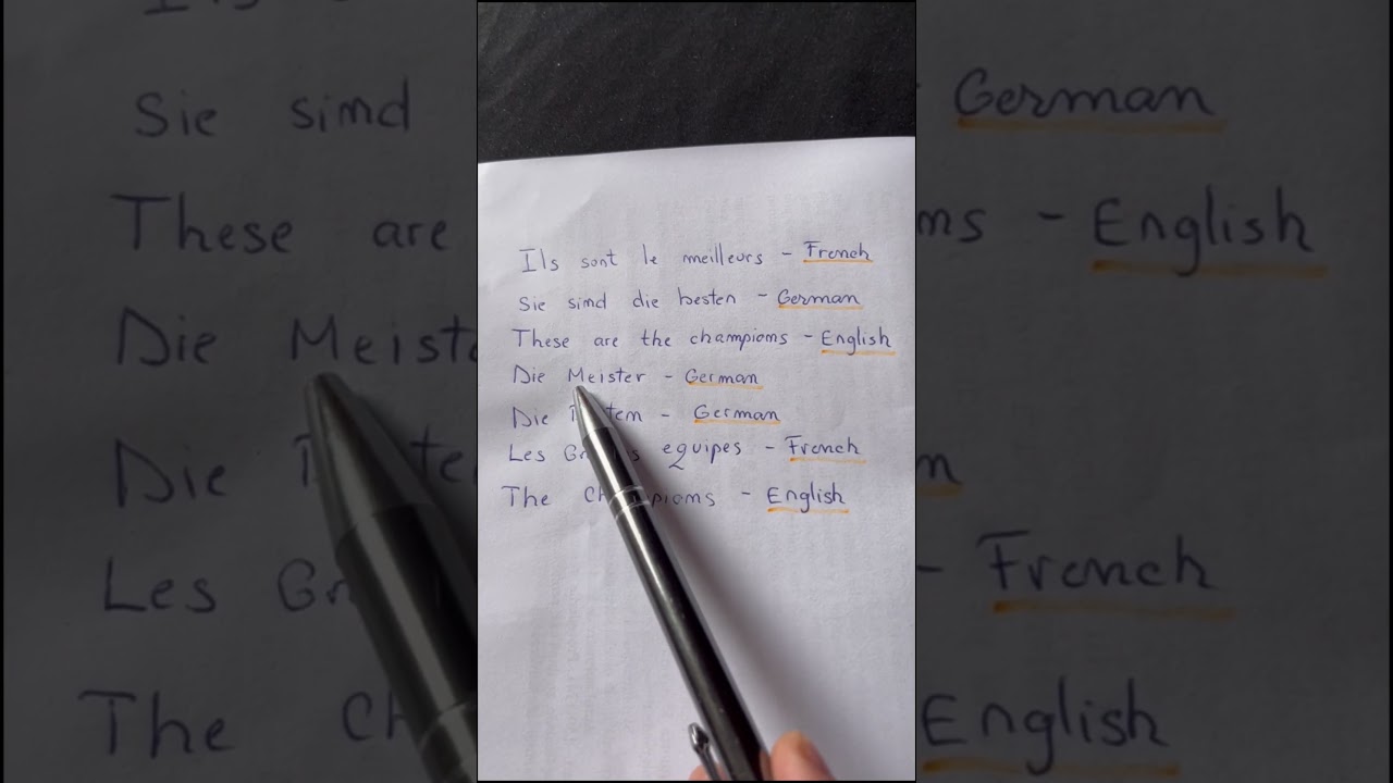 The Actual Lyrics of the Champions League Anthem