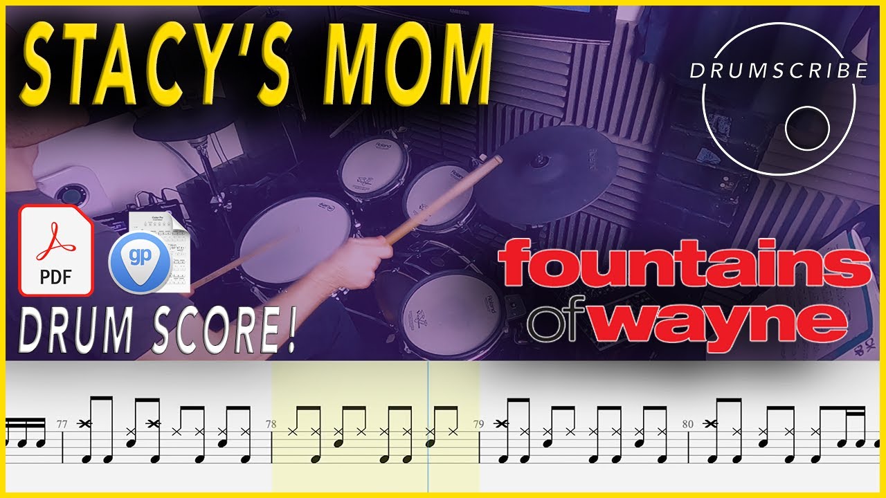 Stacy's Mom Drum Score & Guitar Pro Files 🎶 | Fountains Of Wayne