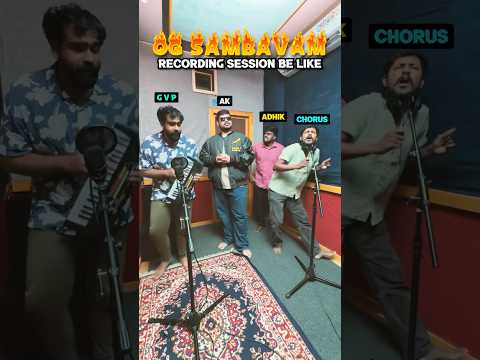 OG Sambavam song recording session 🔥🔥 #vikkals #shorts