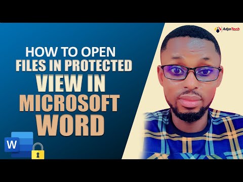 How to open files in protected view in word | Microsoft Word tricks