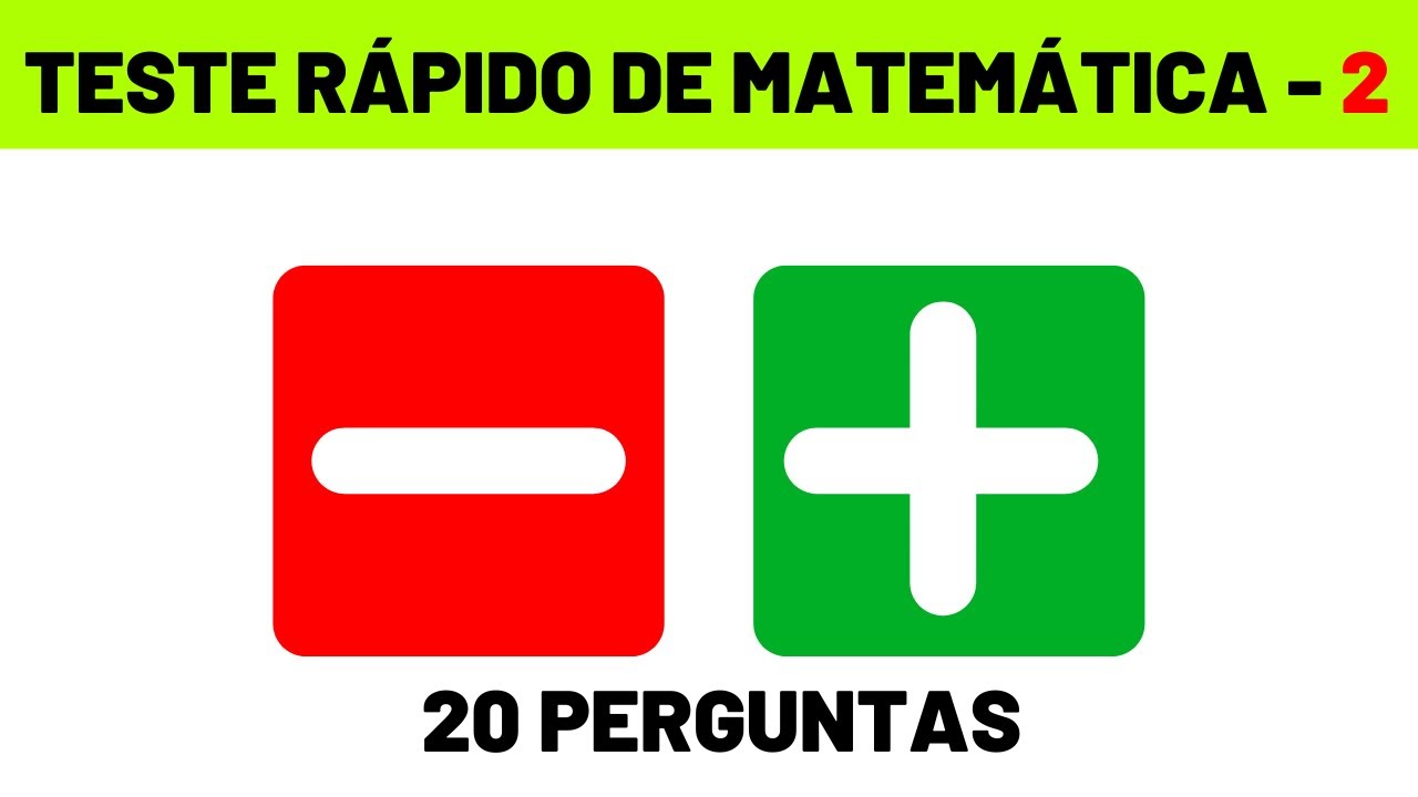Desafie sua Mente com 20 Perguntas de Matemática Básica! 🧠