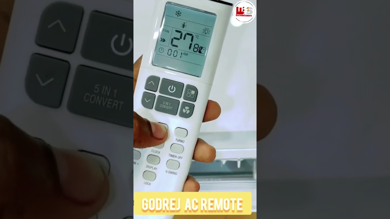 GODREJ 5-in-1 Air Conditioner Remote – Ultimate Control & Convenience 🌬️