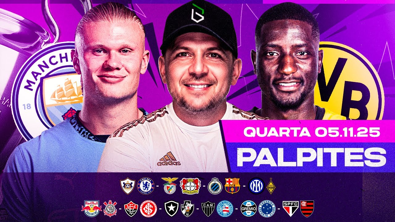 Palpites de Futebol para 05/11/2025 (Quarta-feira) | Boleiros Tips