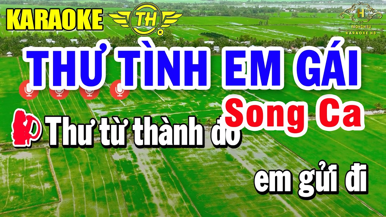 Thư Tình Em Gái Karaoke Dễ Hát | Trọng Hiếu 🎤