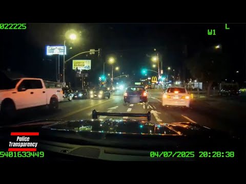 Police Chase Intoxicated Driver In Santa Clarita California