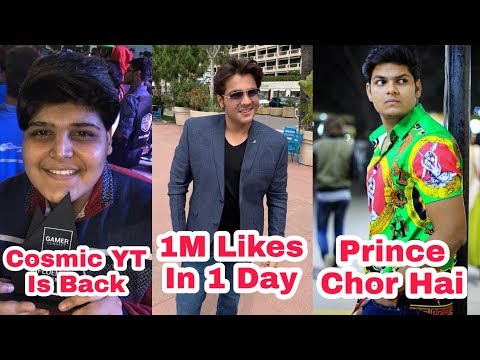 Cosmic YT is Back. Student Life Bollywood vs Reality | Ashish Chanchlani 1M Likes in 1 Day. Prince