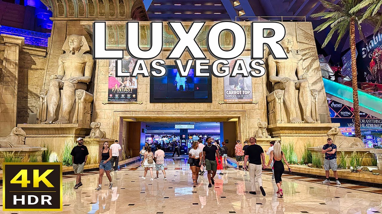 [4K HDR] Luxor Las Vegas Walk | August 2025 Tour