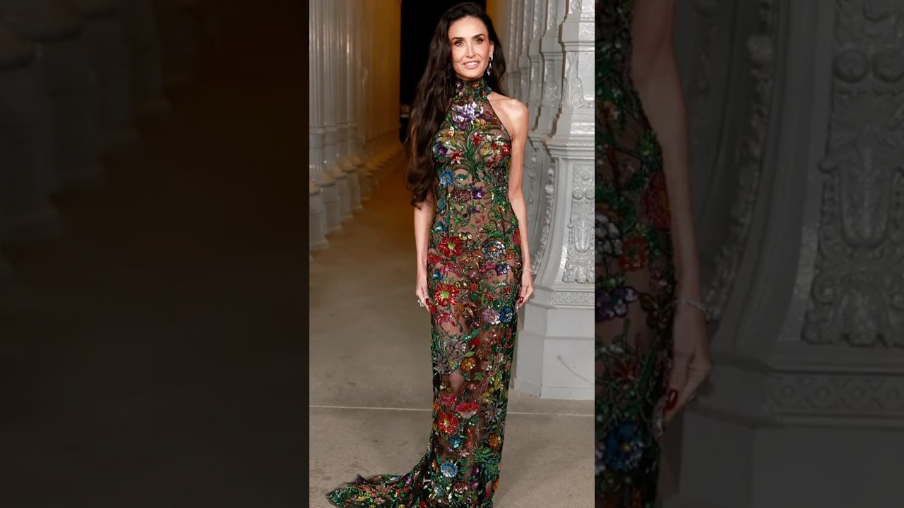 Demi Moore Turns Heads in Floral Risqué Look at LACMA Gala 2025 🌸