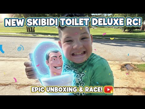 Caleb Unboxes NEW Skibidi Toilet Deluxe RC! ๐ฝ EPIC Race & FUN!