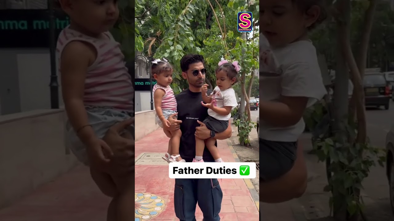 Gurmeet Choudhary's Sweet Moment with Daughters ❤️